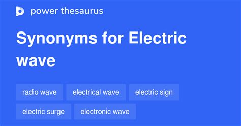 wave thesaurus