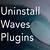 waves plugins uninstall