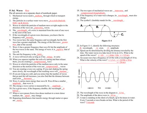 waves unit 2 worksheet 1 answers