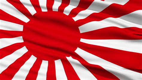 waving japanese empire flag