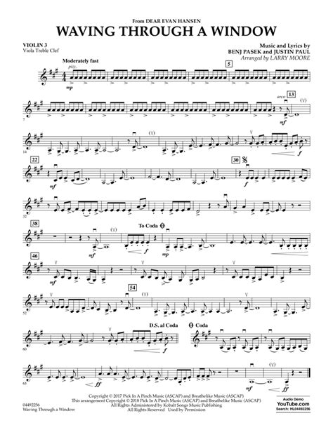 Waving Through A Window Sheet Music Scribd