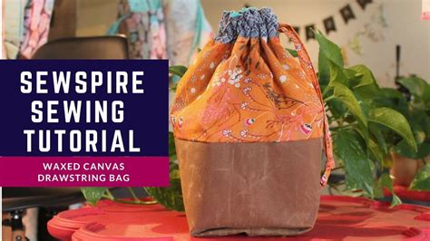 Waxed Canvas Bag Tutorial