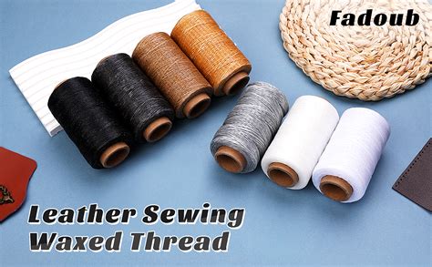 Waxed String For Leather