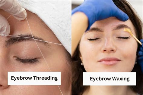 Difference between Eyebrows Threading and Eyebrows Waxing