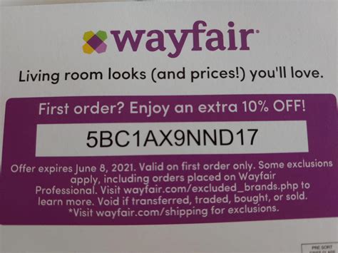 Wayfair Canada Promo Code August 2021