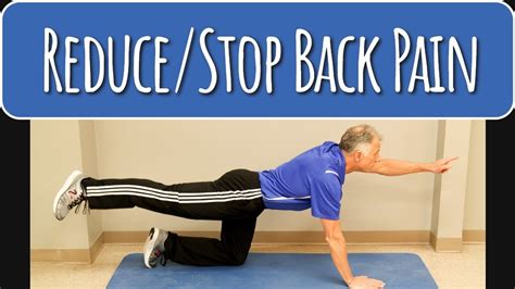 ways to make your back stop hurting