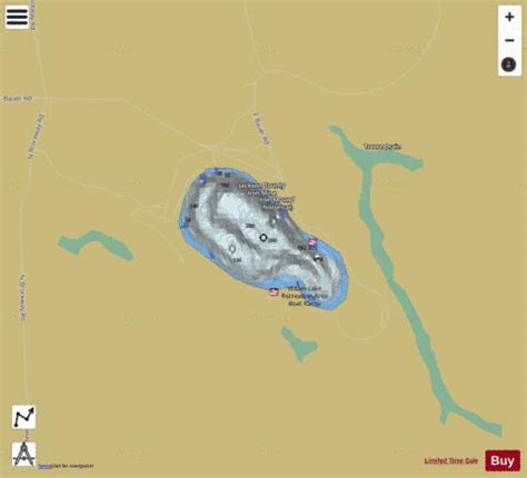 Wazee Lake Depth Map