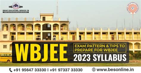 wbjee 2023 exam syllabus