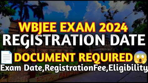 wbjee 2024 registration date