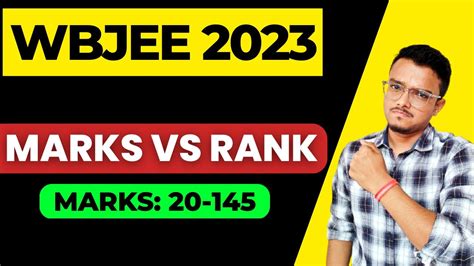 wbjee rank vs marks 2023