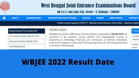 wbjee result 2022 date
