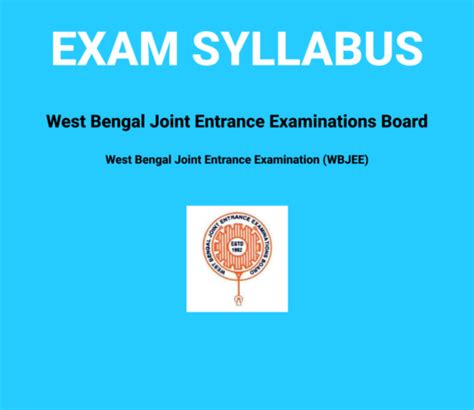 wbjee syllabus 2022 pdf download