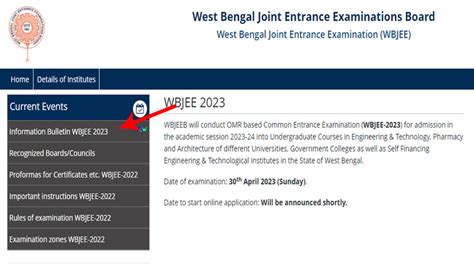 wbjeeb.nic.in 2023 application form