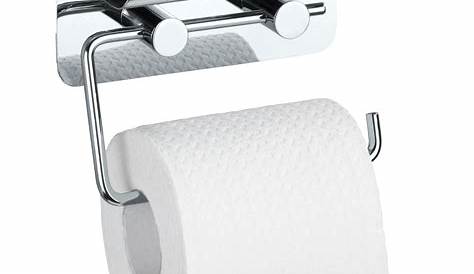 WC Rollenhalter / Toilettenpapierhalter mit weißer Abstellfläche