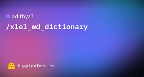 wd dictionary