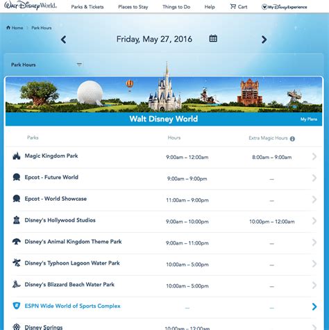 wdw magic kingdom park hours