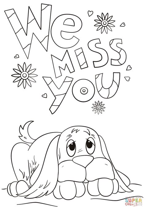 We Miss You Coloring Pages: A Reminder Of Our Loved Ones