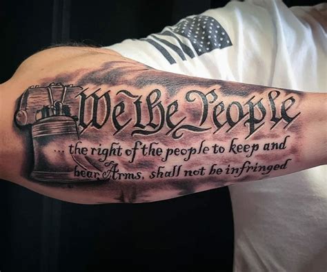 Powerful We The People Tattoo Design Ideas