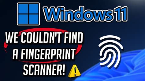 we couldn't find a fingerprint scanner