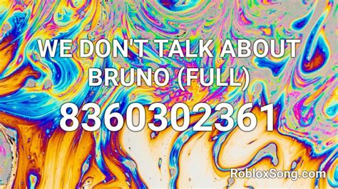 we don\'t talk about bruno Roblox ID - Roblox music codes