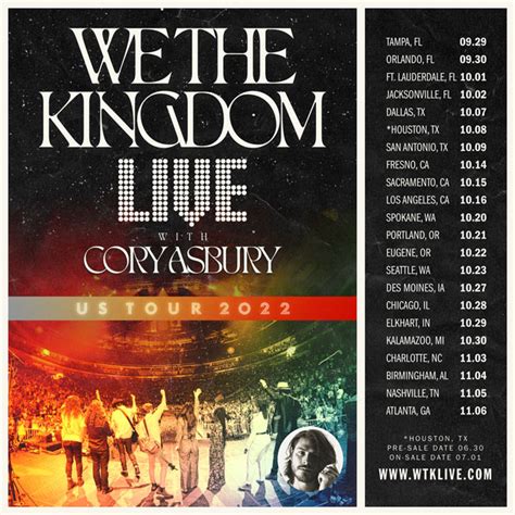 we the kingdom 2024 tour songs