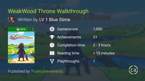 Weakwood Throne Walkthrough