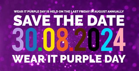 wear it purple day date 2024