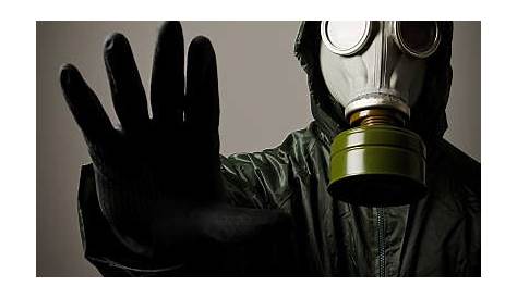 Businessman Wearing Gas Mask Stock Image - Image of radioactive
