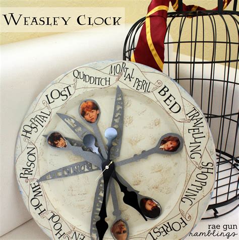 Someone made a real, working Weasley family clock from Harry Potter