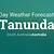 weather forecast for tanunda on sunday