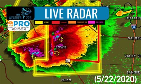 1 confirmed tornado in Bowie from storms on 5/22/2020 Weather 225