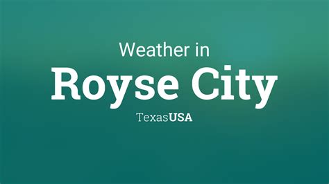 Weather Royse City Tx
