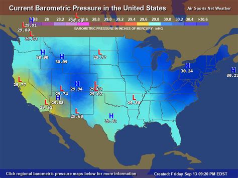 weather barometric pressure today