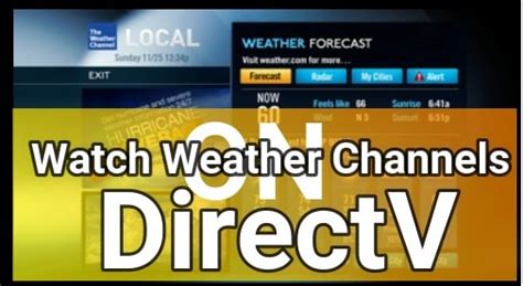weather channel for directv