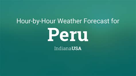 weather channel peru indiana hourly