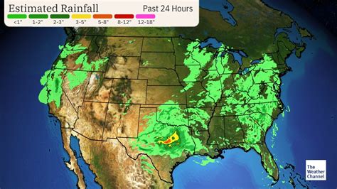 weather channel rainfall forecast