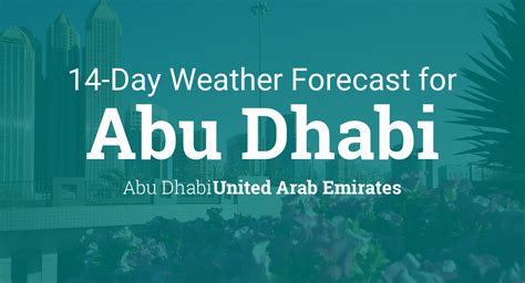 weather for abu dhabi forecast