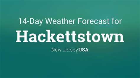 weather for hackettstown nj tomorrow