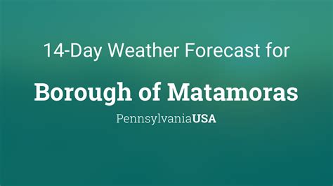 weather for matamoras pa 18337 tuesday