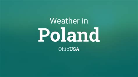 weather for poland ohio 10 day