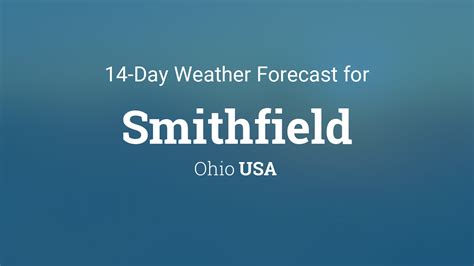 Weather For Smithfield Ohio