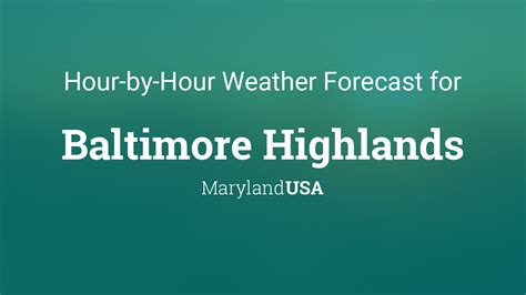 weather forecast baltimore md hourly