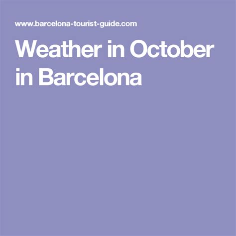 weather forecast barcelona october