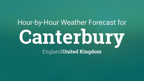 weather forecast canterbury uk