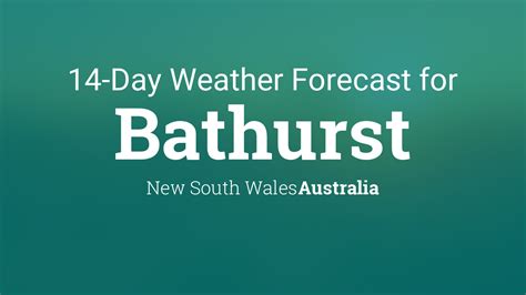 weather forecast for bathurst nsw