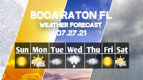 weather forecast for boca raton fl