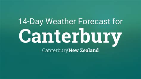 weather forecast for canterbury this week