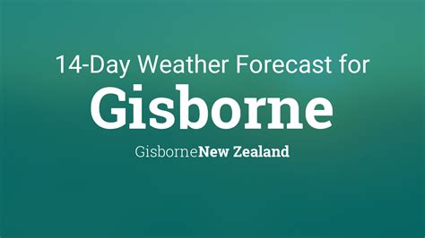 weather forecast for gisborne