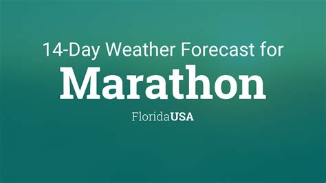 weather forecast for marathon florida