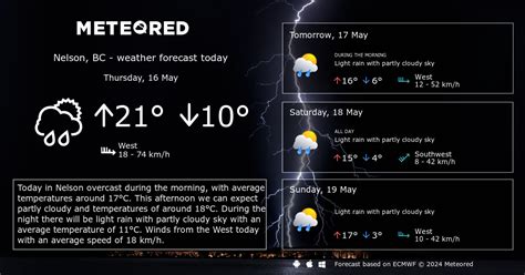 weather forecast for nelson tomorrow